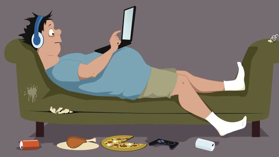overweight-man-showing-sedentary-lifestyle