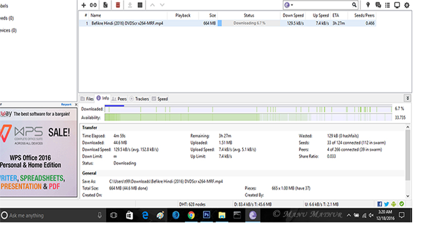 New Kickass Torrent website downloading torrent successfully