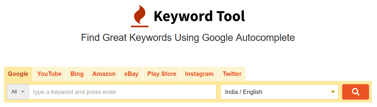 keywords-tool-homepage